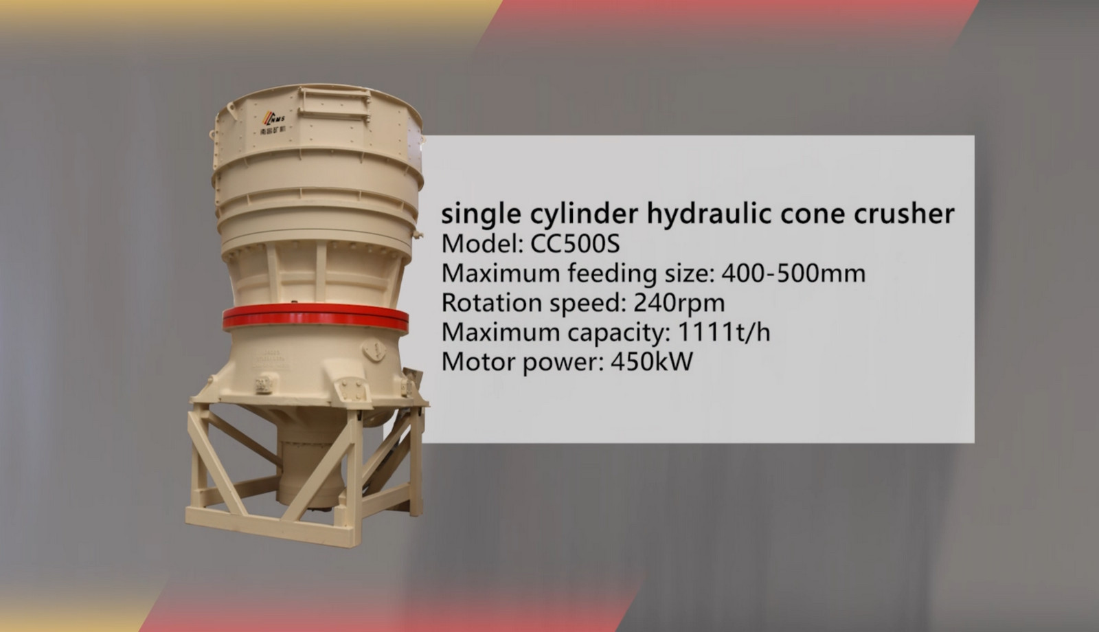 Introduction of CC500S Cone Crusher
