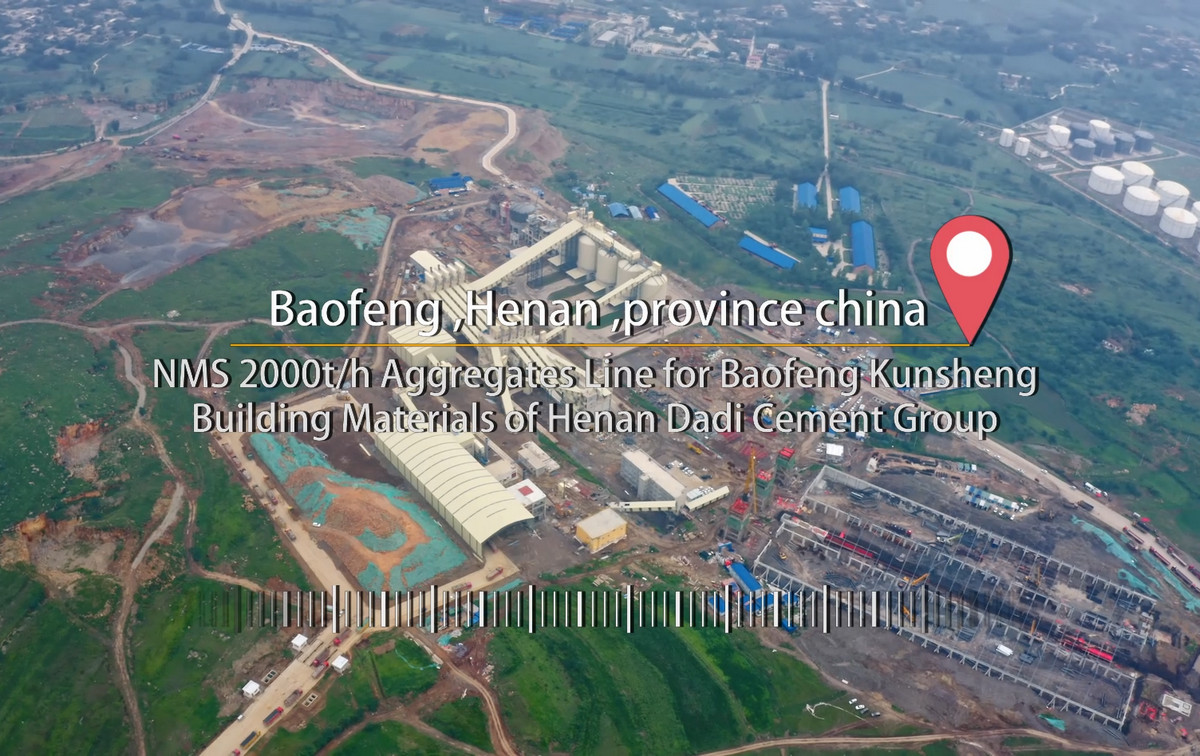 2000 t/h Aggregates Line for Baofeng Kunsheng Building Materials of Henan Dadi Cement Group