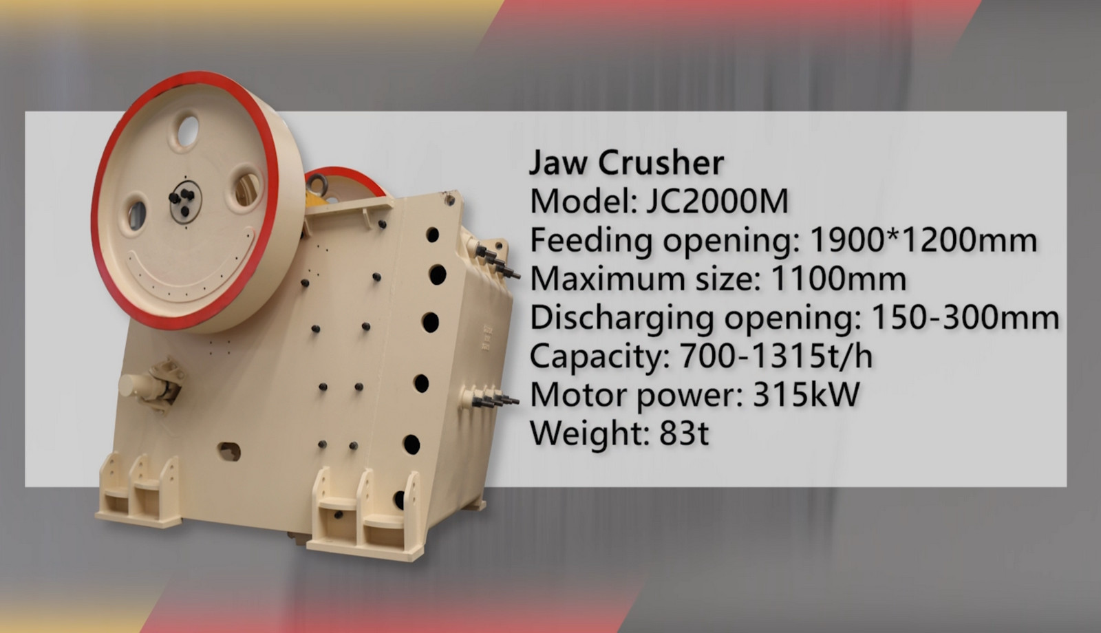 Introduction of JC2000M Jaw Crusher