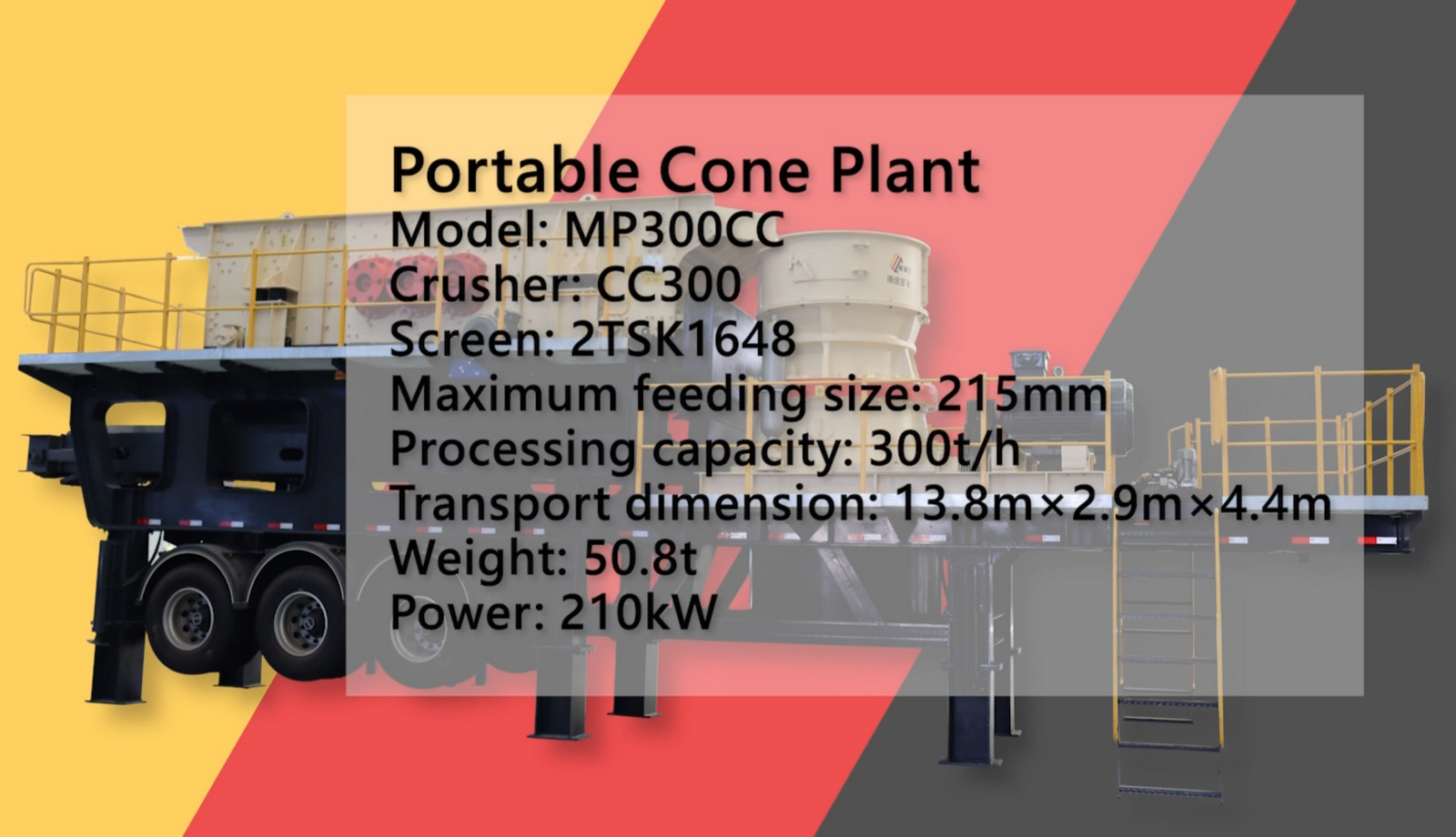 Introduction of MP300CC Portable Cone Plant