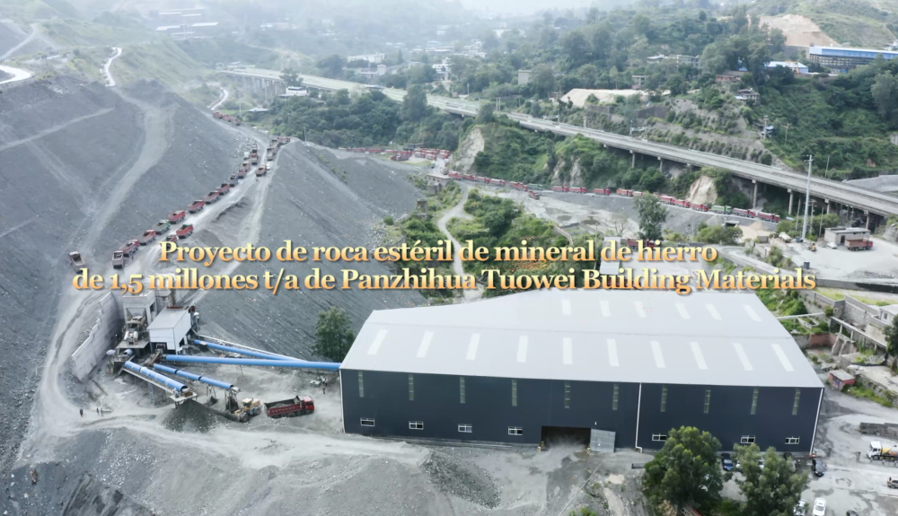 Proyecto de roca estéril de mineral de hierro de 1,5 millones t/a de Panzhihua Tuowei Building Materials