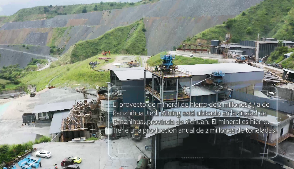 Proyecto de mineral de hierro de 2 millones t / a de Panzhihua Jiedi Mining