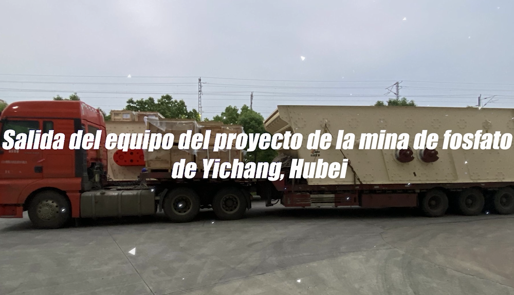 Salida del equipo del proyecto de la mina de fosfato de Yichang, Hubei