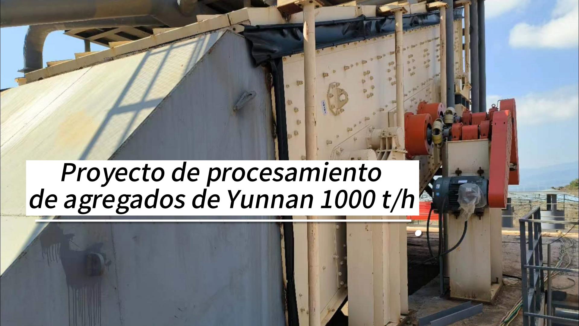 Proyecto de procesamiento de agregados de Yunnan 1000 t/h