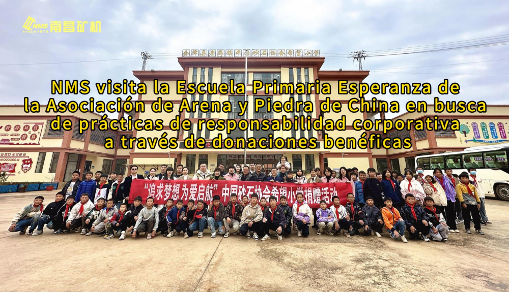 NMS visita la Escuela Primaria Esperanza de la Asociación de Arena y Piedra de China en busca de prácticas de responsabilidad corporativa a través de donaciones benéficas