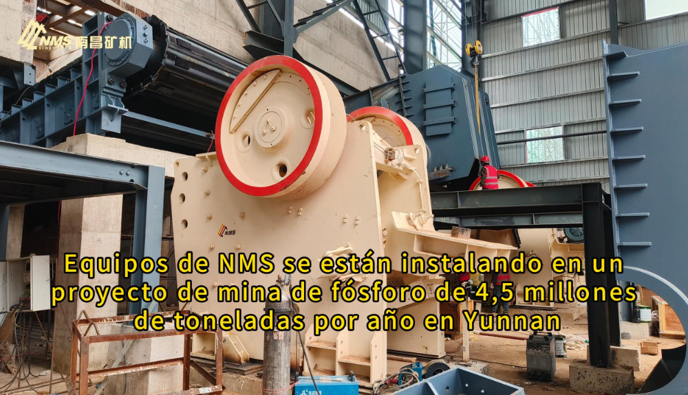 Equipos de NMS se están instalando en un proyecto de mina de fósforo de 4,5 millones de toneladas por año en Yunnan