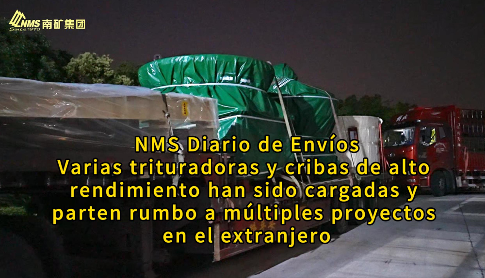 Varias trituradoras y cribas de alto rendimiento han sido cargadas y parten rumbo a múltiples proyectos en el extranjero